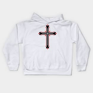 Cross of the Lord and Savior Jesus Christ, a symbol of crucifixion and salvation. Kids Hoodie